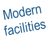 Modern facilities