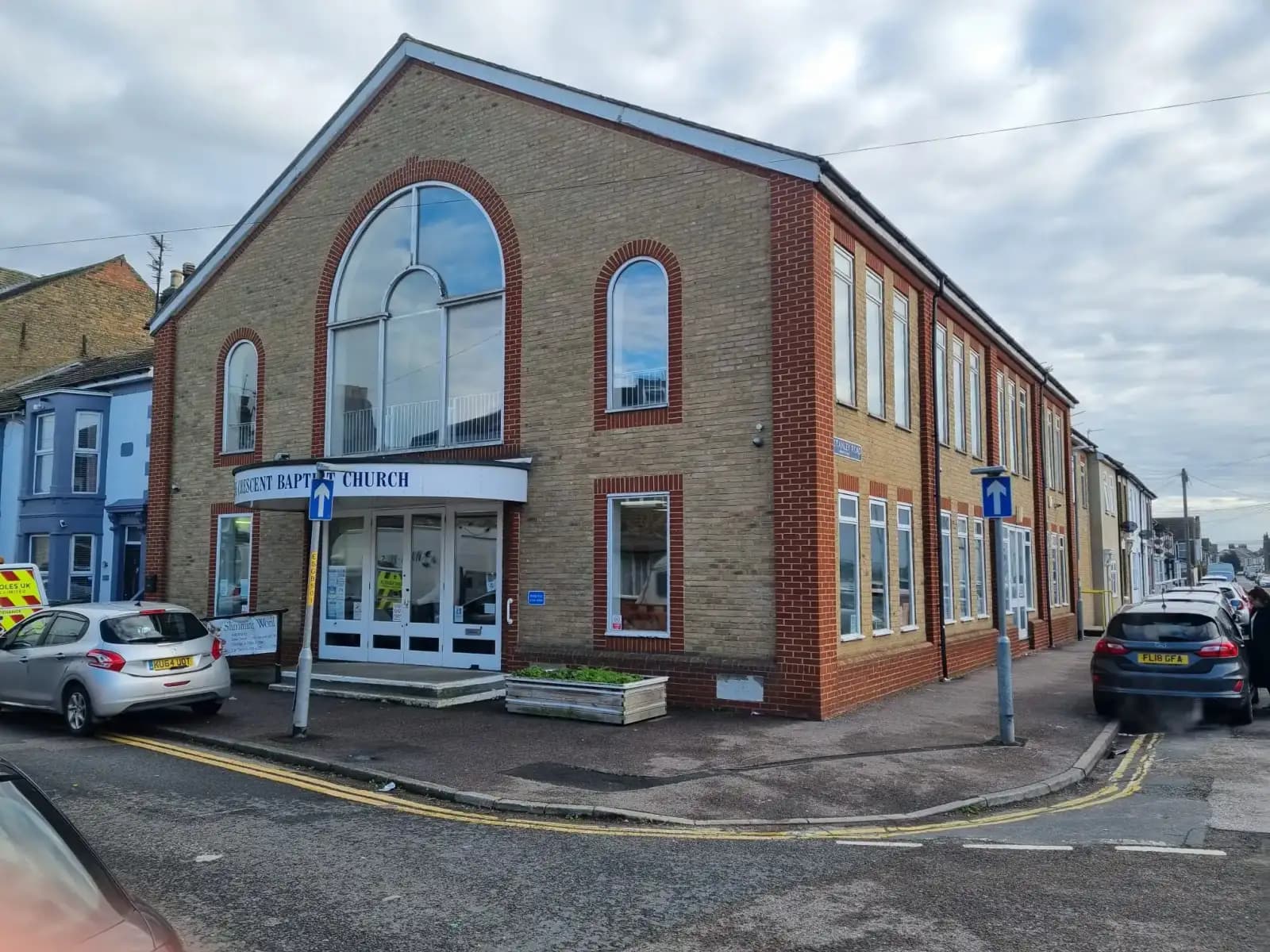 The exterior of Strode Crescent Baptist Church in Sheerness